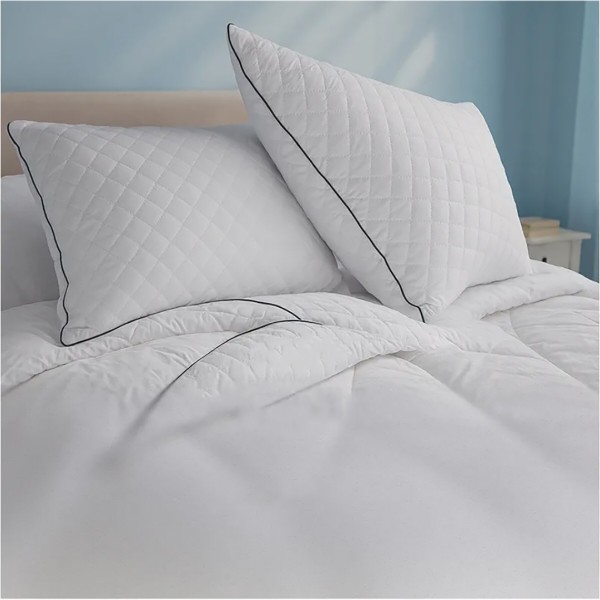 Фото - Набор одеяло евро + 2 подушки MirSon №9590 Royal всесезонное 200х220 Ecosilk + 50х70 (2200010807028)